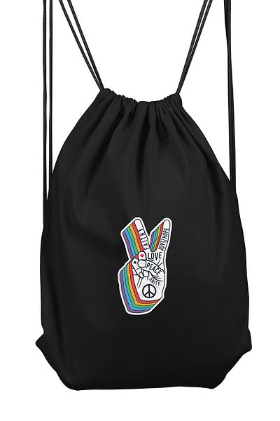 Leng Butik Αθλητικό σακίδιο πλάτης Peace Bll4527 Model