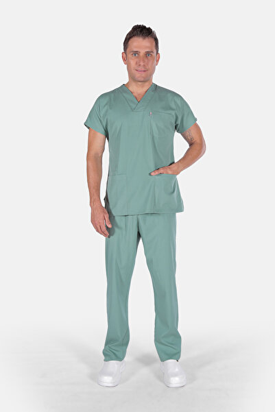 Colour Suit Mint Yeşili ,unisex Likralı Cerrahi Takım ( Scrubs ) ,yüksek Kali...