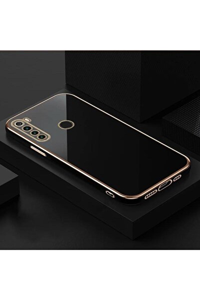 Rivor Huawei P30 Lite Uyumlu Kılıf Parlak Kenarı Altın İşlemeli Kamera Koruma...