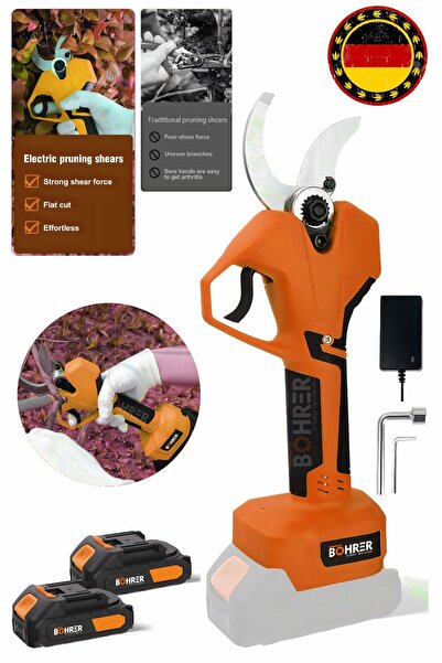 BÖHRER Profesyonel V258 5ah 25mm Çift Kademeli Kömürsüz Dark Orange Akülü Bud...