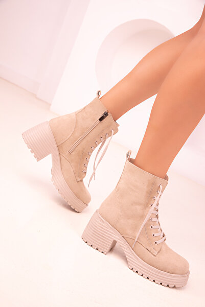 SOHO Kožené semišové dámské boty a botičky 18476