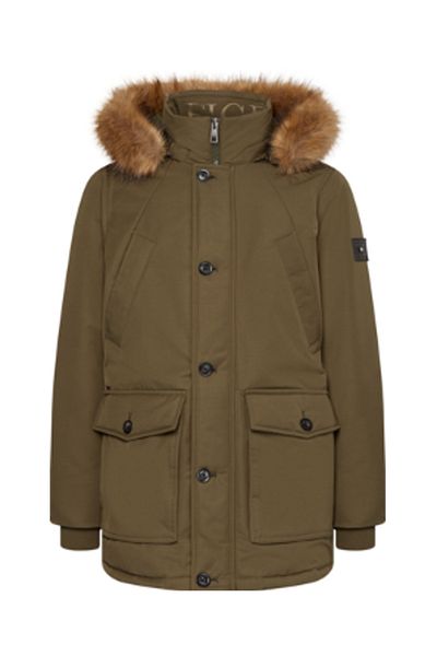 Tommy hilfiger khaki parka discount