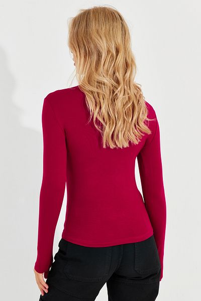 Cool & Sexy Dámská červená Drop přední halenka LPP1239