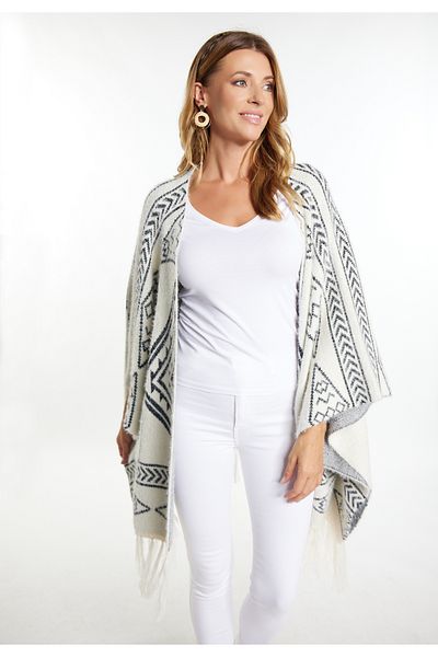 USHA FESTIVAL - Strick Poncho Carnea Design