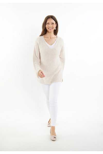 USHA Lynnea Strickpullover – WEISSER TAG