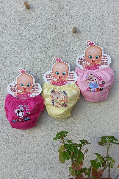 bonbonetti chocolate baby&kids Chiloți de antrenament din 3 piese de mărime mare cu model