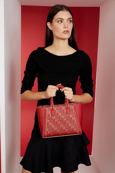 Pierre Cardin Tram Alphabet Red Women's Shoulder Bag 05PO23Y1718