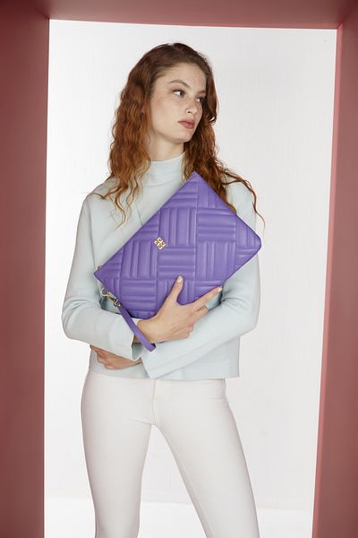 Pierre Cardin حقيبة يد نسائية وحقيبة يد نسائية باللون الأرجواني Lux Soft Asos 05PO22Y1616