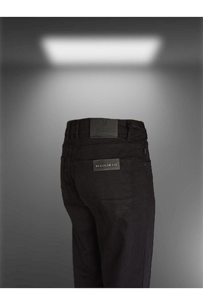 Endow jeans Pantaloni negri din denim Lira Regularfit pentru bărbați