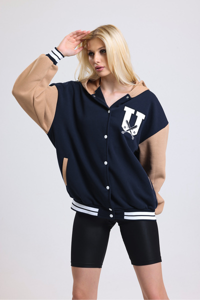 VENTİ Jachetă pentru colegiu cu 3 fire de cristal 1989