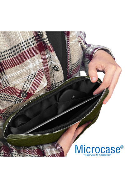 Microcase Tab Active Pro SM-T547 Uyumlu  Kapitone Tablet Çanta+Bluetooth Klavye+MouseTablet Standı AL8123