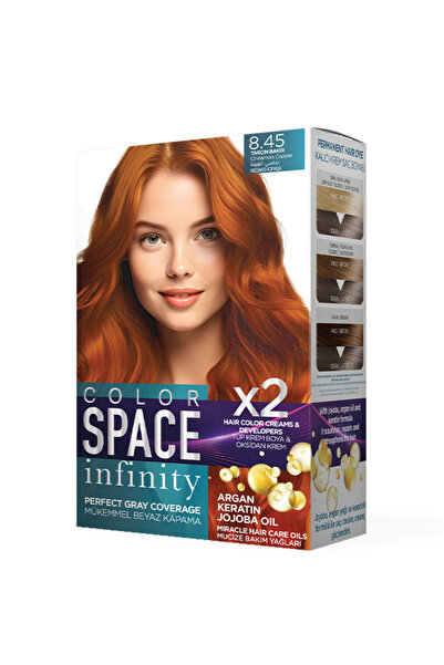 Color Space İnfinity Set Saç Boyası 8.45 Tarçın Bakır