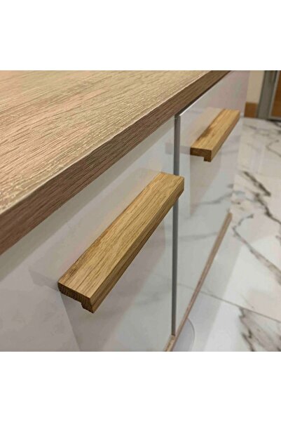 Palwin 2 Adet Modern Tasarım Çekmece Dolap Kulpu, Doğal Ahşap Kulp, Mobilya Mutfak Dolabı Kulpları