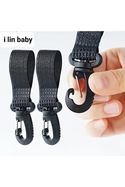 i lin baby Puset Kancası, Bebek Arabası Askı Aparatı, Çanta Ve Poşet Asma Aparatı 2 Adet