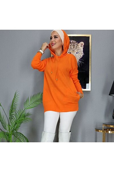 Farklı Marka Капюшон з трикотажу Örme Kazak Krem Donna Lavella