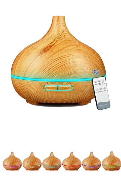 SLT Uzaktan Kumandalı 550ml Aroma Difüzörü Ultrasonik Hava Nemlendirici Buhar Makinesi 7 Renk Led