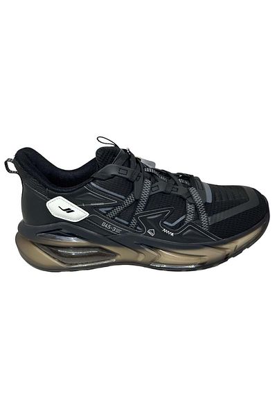 Lescon Airfoam Mercury Black Men's Sports Shoes Ckr00674