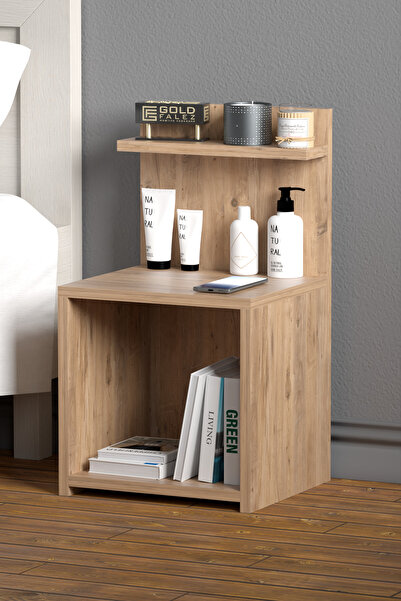 GOLDFALEZ Komodin Raf Salon Ofis Dolabı Ceviz 32*35*63