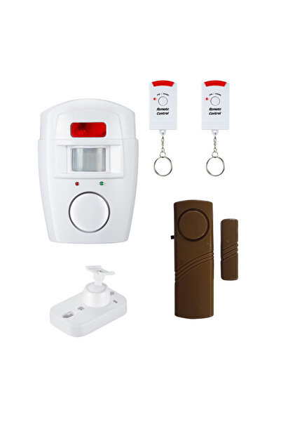 LOREX LR-NG300 PIR Ev Alarmı ve LR-4444K Kahverengi Kapı ve Pencere Alarmı il...