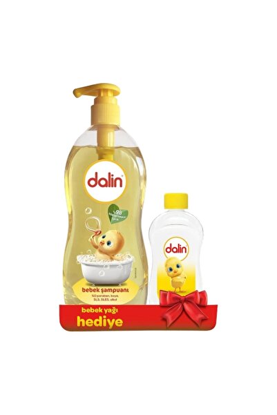 Dalin 700 مل شامبو دالين 24 عبوة + 100 مل زيت أطفال - حماية من الرطوبة