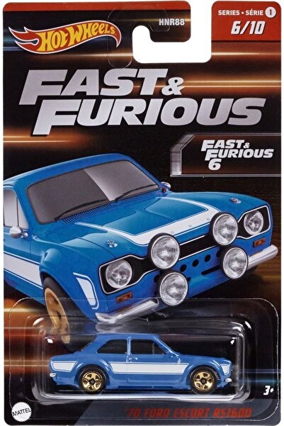 HOT WHEELS Fast Furious Arabalar 70 Ford Escort R51600 HNR96