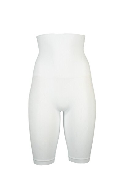 bejamonti Corset alb pentru burtă lungă pentru femei 2460