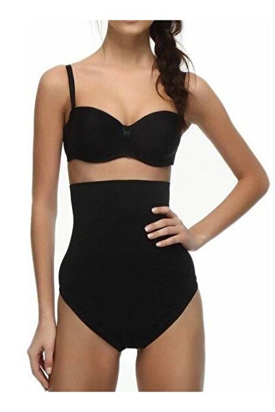 bejamonti Corset cu talie înaltă din silicon pentru ridicarea șoldului negru ...