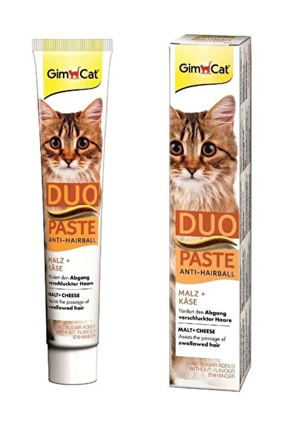 Gimcat Anti Hairball Cheese Duo Paste Peynirli Kedi Macunu 50 gr Şekersiz Pey...