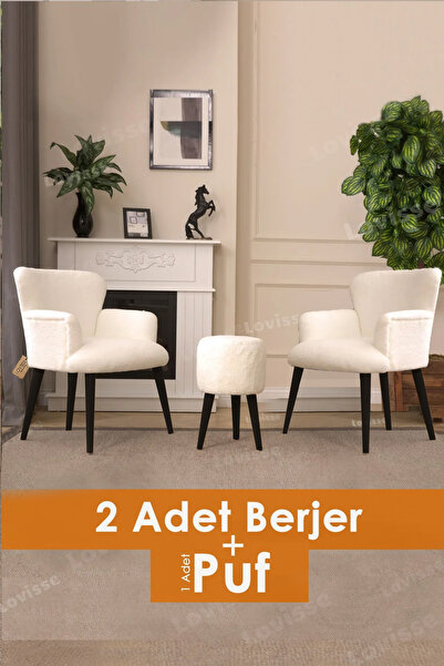 LOVİSSE HOME Berjer Set Tekli Koltuk Balkon, Ofis, Bekleme, Güzellik Merkezi,...