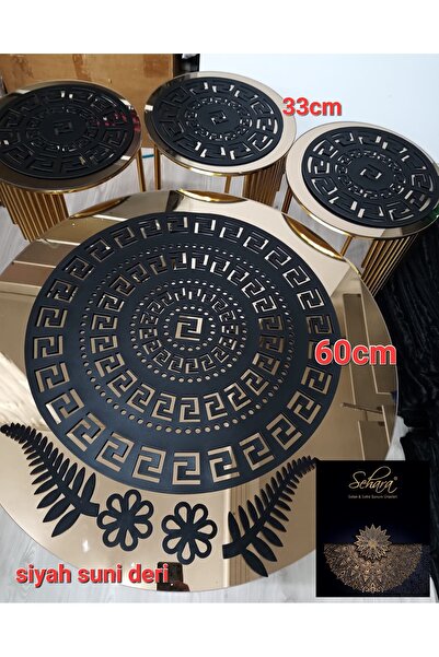 SEHARA SEHPA ÖRTÜ SETİ/1 ADET 60CMLİK,3 ADET 33CMLİK/TOPLAM 4 PARÇA/SUNİ DERİ