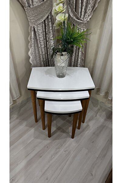 Dekor Lüx 3lü Zigon Sehpa