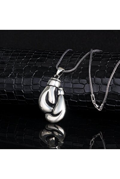 Tesbihsepetim 925 AYAR GÜMÜŞ BÜYÜK BOY BOX ELDİVENİ MODEL KOLYE