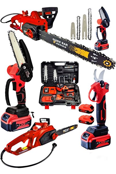 DYNAMİC MAX 3'lü SET 4800w Elektrikli Hızar Testere Ağaç Odun Kesme Testeresi...