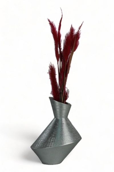Evene Vase Small Vase Tabletop Vase Home Decoration Vase Silver Color Model 4