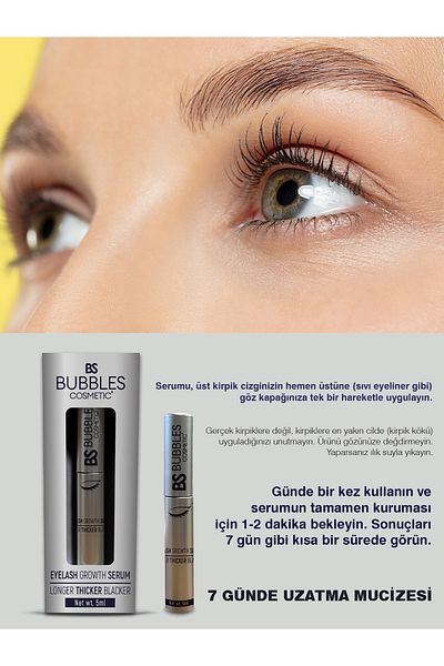 bs bubbles cosmetic Eyebrow and Eyelash Growth, Repair, Nourishing and Strengthening Care Serum 5 ml