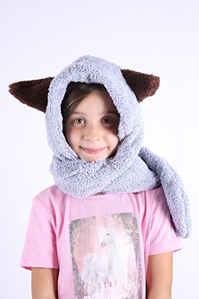 Babyhola Kız Erkek Babyhola Kız Erkek Çocuk Kulaklı Peluş Bere Cep Eldivenli Kışlık 1300