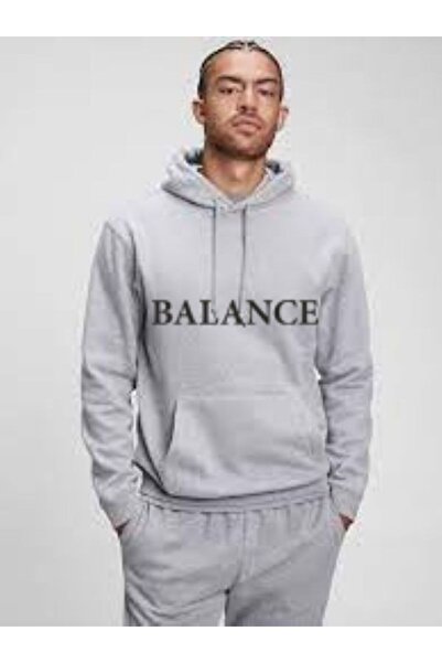 Generic Brand sweatshirt gray printed cotton oversize