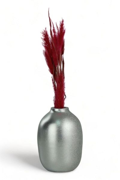 Evene Vase Small Vase Tabletop Vase Home Decoration Vase Silver Color Model 6