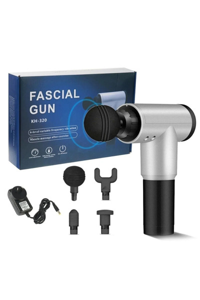 TOKBAF Fascial Gun Kablosuz Masaj Aleti 4 Başlıklı Vurmalı Titreşimli Tabancası