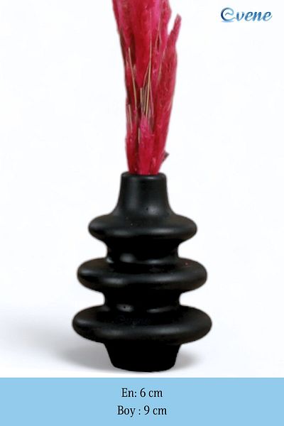 Evene Vase Small Vase Tabletop Vase Home Decoration Vase Black Color Model 5