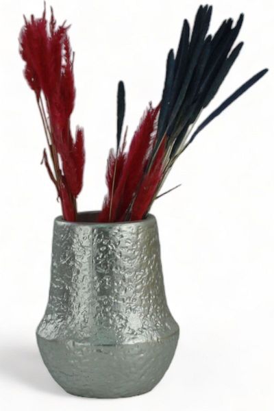 Evene Vase Small Vase Tabletop Vase Home Decoration Vase Silver Color Model 11