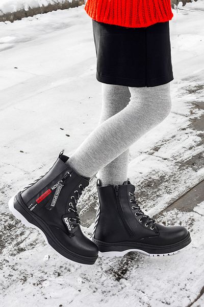 KARAMAZI Κοριτσίστικες μπότες με φερμουάρ Thermo Sole - Karamazı Kids 623