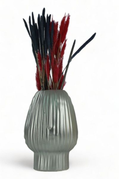 Evene Vase Small Vase Tabletop Vase Home Decoration Vase Silver Color Model 13