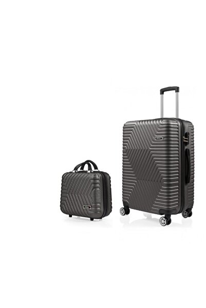 Gedox DZC KUZENLER AVM ORTA BOY VE MAKYAJ G&D Polo Suitcase ABS Lüx Valiz Sey...