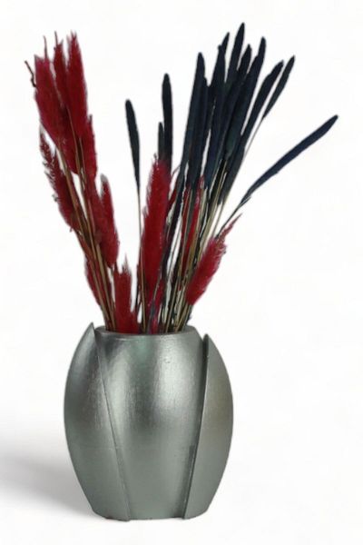 Evene Vase Small Vase Tabletop Vase Home Decoration Vase Silver Color Model 14