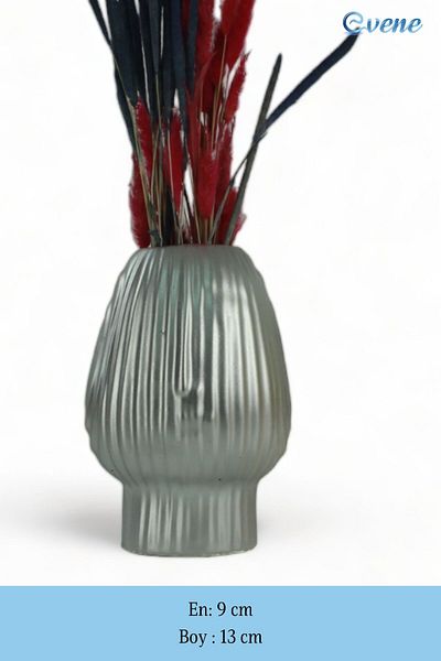 Evene Vase Small Vase Tabletop Vase Home Decoration Vase Silver Color Model 13