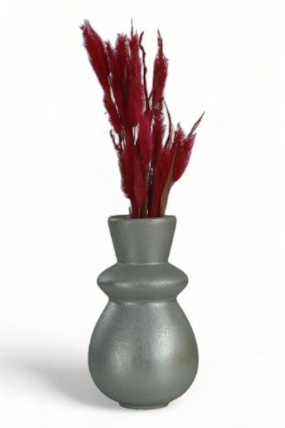 Evene Vase Small Vase Tabletop Vase Home Decoration Vase Silver Color Model 10