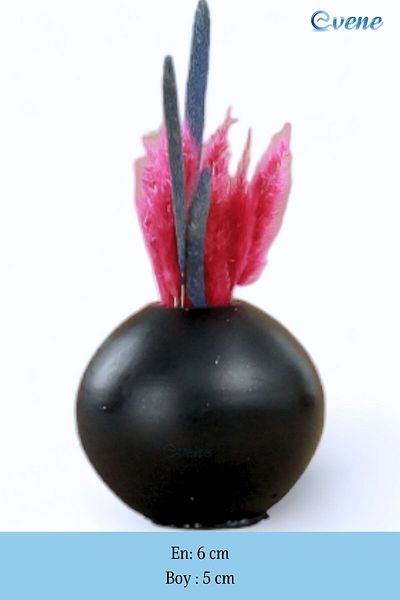 Evene Vase Small Vase Tabletop Vase Home Decoration Vase Black Color Model 17