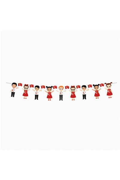 cosyfun 29 Ekim Cumhuriyet Bayramı Çocuklu Dekoratif Banner Süsleme 165 Cm 29...