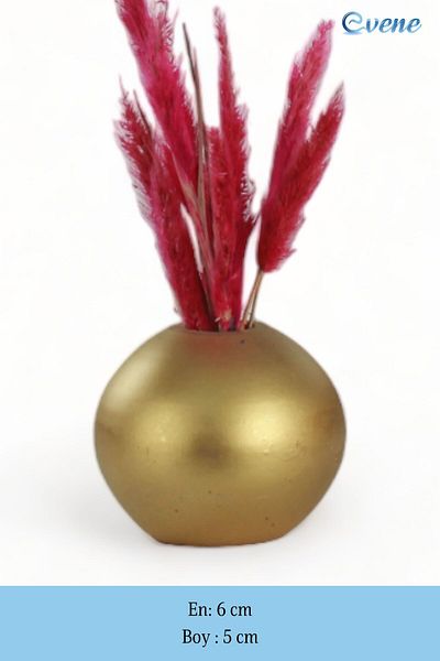Evene Home Decoration Vase - Small, Table Top, Gold Color, Model 17
